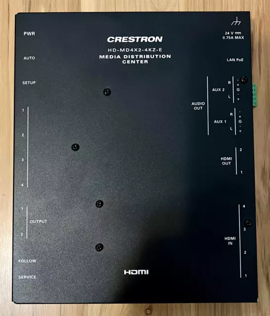 Crestron HD-MD4X2-4KZ-E4x2 4K60 4:4:4 HDR AV Switcher