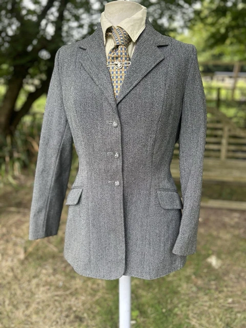 Veste d'équitation en tweed Mears Keepers femme 36 UK 12 vert