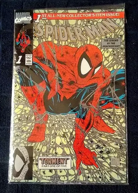 Spider-Man #1 (1990) Vf+/Vfnm Platinum Edition Super Rare Todd Mcfarlane