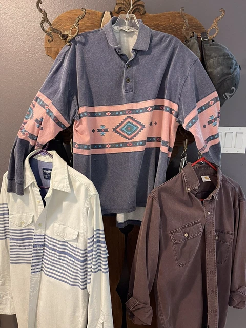3 Western Shirts, Men's Medium
