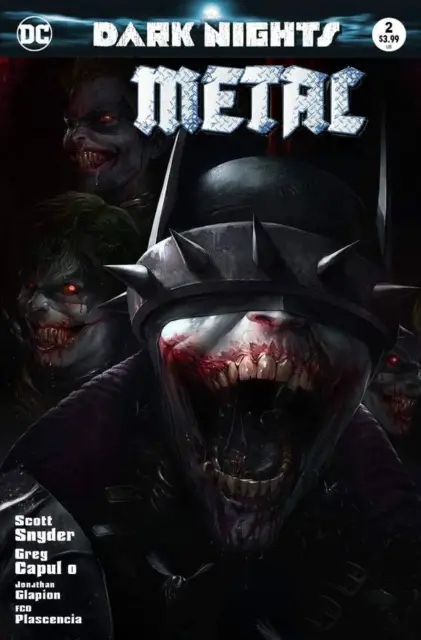 Dark Nights Metal #2 Francesco Mattina Trade Variant Batman Who Laughs Joker DC