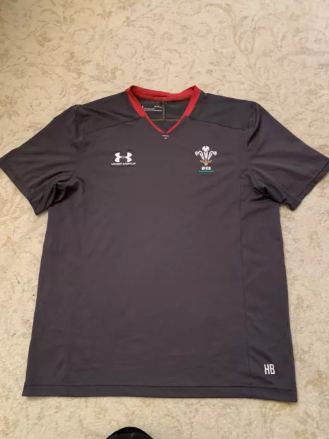 Wales Welsh Rugby Player Issue Training  Shirt Size Large