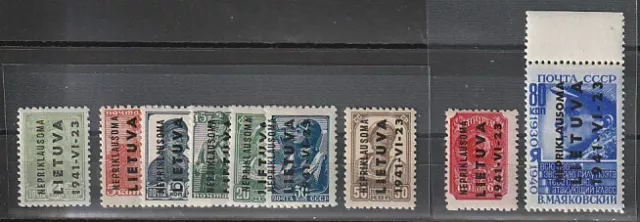 Dt. Bes. 2. WK: Litauen Landesausgabe, postfrisch (MNH), geprüft