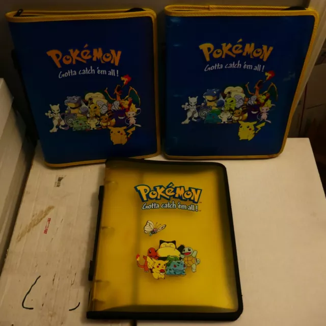 3-Pokemon Gotta Catch em All TOYSITE Ring ZIP BINDER Card Collector Album Holder