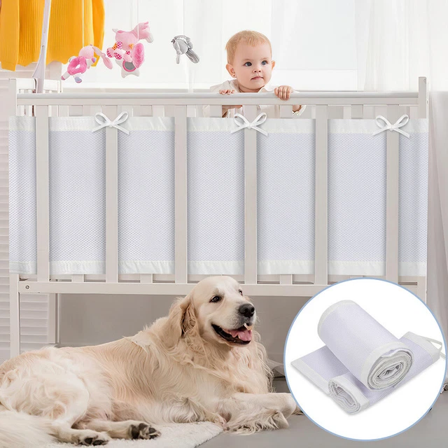 2 uds malla nido nido red de protección 160x30 340x30 cm protección para la cabeza borde de la cama