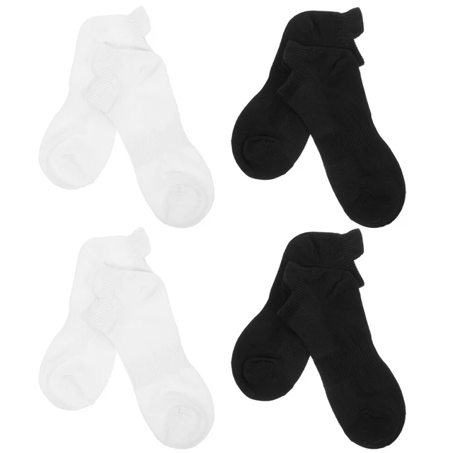 4 Pairs All Stocking Combed Cotton Socks Stocking Stuffers Men Women Sports