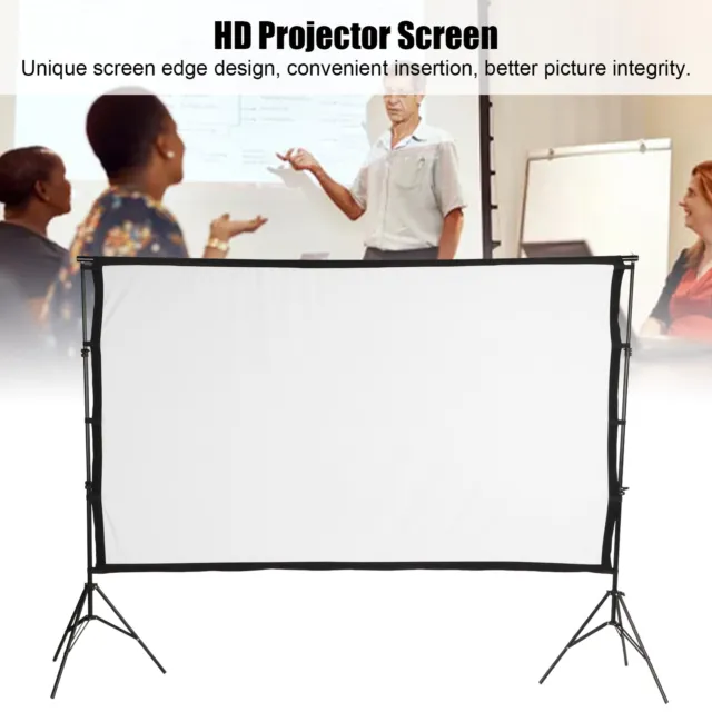 Projector Screen 120 Inch 16:9 Projector Screen With Double Tripod For Home GDS