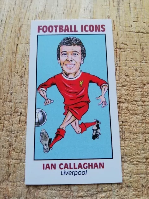 Ian Callaghan Liverpool Legend Football Icons Caricature Collector Card