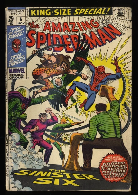 Amazing Spider-Man Annual #6 VG+ 4.5 Sinister Six Appearance! Marvel 1969