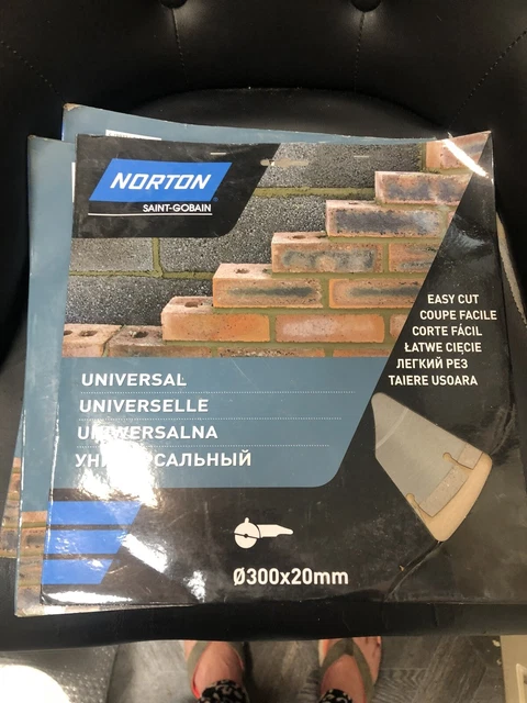 Disco de corte universal hoja de diamante Norton Clipper 300 mm/20 Disco de corte universal hoja de diamante Norton Clipper 300 mm/20