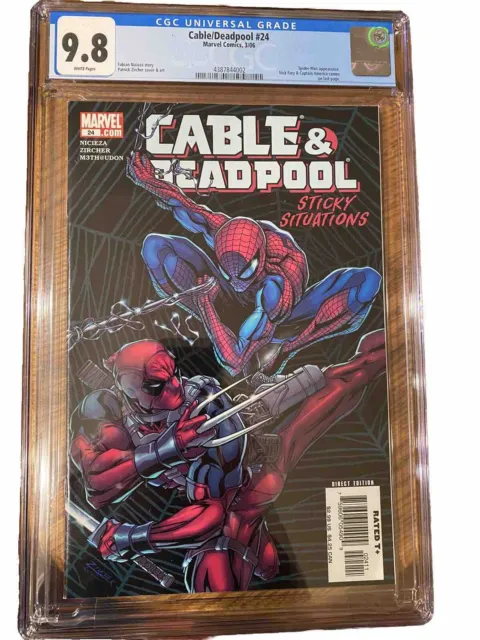 Cable Deadpool 24 CGC 9.8 NM/M 1st Spider-Man Meeting