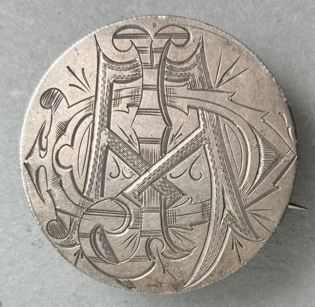 1880 Morgan Dollar Love Token "DMJ" Pinback