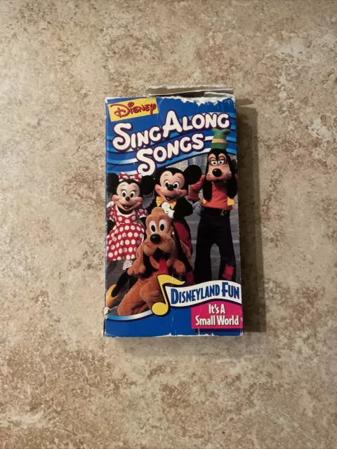 DISNEY SING ALONG Songs VHS Tape Disneyland Fun It’s A Small World $16. ...