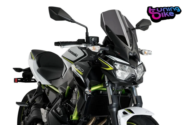 Puig Cupolino Naked N.g. Touring Per Kawasaki Z650 20 Fume Scuro
