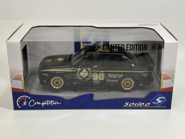 BMW E30 M3 Solido 90th Ann Édition Limitée 2022 Noir 1:18 Solido 1801517 7