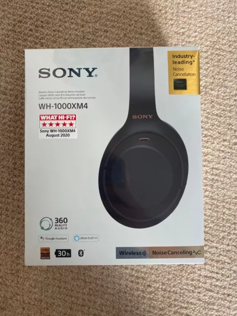 Sony WH-1000XM4 Wireless Over the Ear Headphones - Black. Box Never Opened.