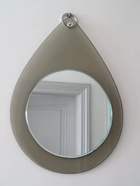 miroir ancien FORME GOUTTE D'EAU old mirror design miroir asymétrique