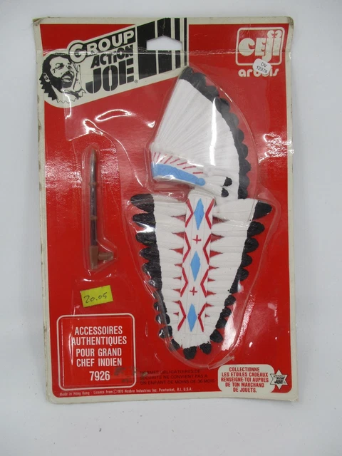 Ensemble Indien Action Joe / Action Man - Figurine Mattel Aventure Années 70