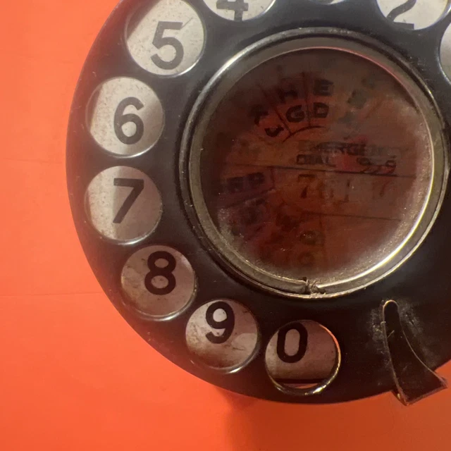 VINTAGE BAKELITE TELEPHONE black rotary dial. (D) £16.15 - PicClick UK