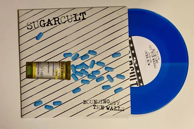 Sugarcult - Bouncing Off The Wall 7" blau Vinyl