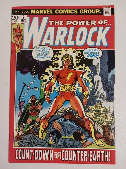 Power of WARLOCK #2 (1972 Marvel) VF/NM high grade MCU GOTG3 key Kane Thomas