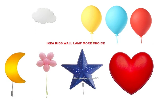 IKEA SMILA CHILDREN'S Bedroom Wall Lamp Baby Night Light Flower