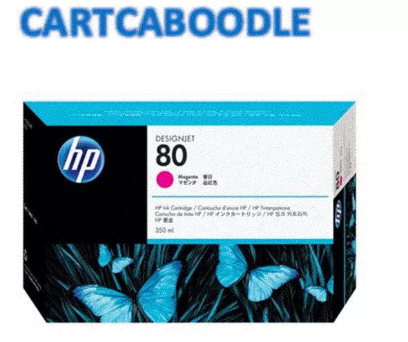 Genuine HP 80 MAGENTA Ink Cartridge C4847A 350ml - DesignJet 1000 1050 1055