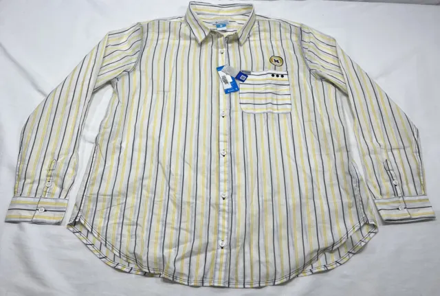 Columbia University Of Michigan PFG Fishing Long Sleeve Shirt Men’s Size XL NWT