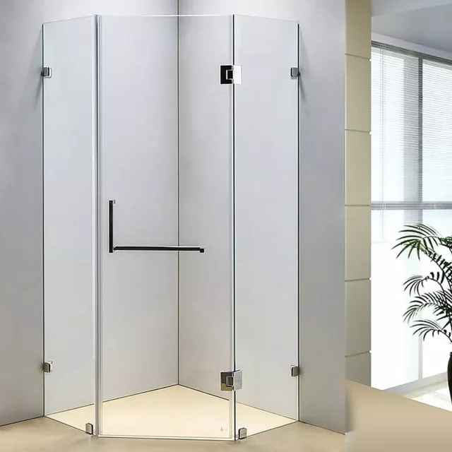900 x 900mm Frameless 10mm Safety Glass Shower Screen Bathroom Della Francesca
