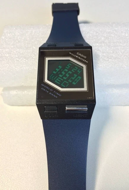 Casio Pella The Film Fs-00 Data Bank Ultra-Thin Digital Battery Replaced Rare