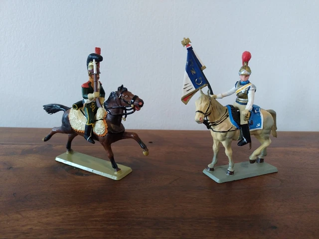 Figurine Ancienne Starlux - Cavalier Du 8e Régiment De Dragons (Premier Empire) - État D'usage