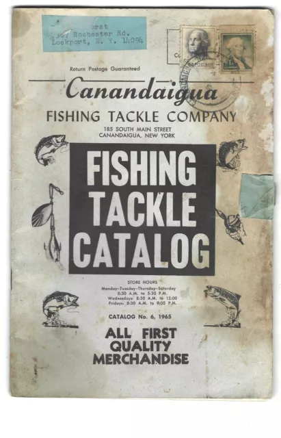 Vintage 1965 Canandaigua Fishing Tackle Company Catalog Canandaigua NY