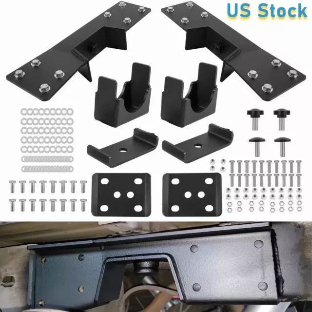 6" Rear Axle Lowering C Notch & Flip Kit For Chevy Silverado Sierra Pickup 99-06