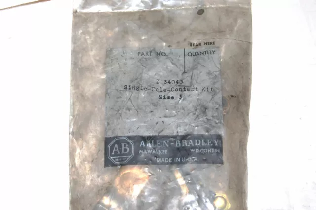 Allen-Bradley Z-34040 Single Pole Size 3 Contact Kit