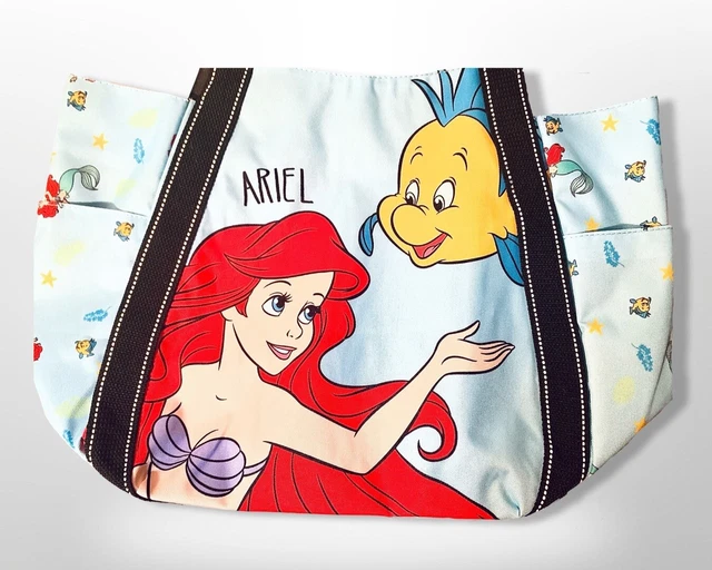 DISNEY STORE LITTLE Mermaid Swim Bag Tote Large Purse Princess Ariel