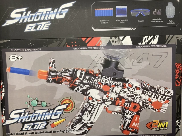 Gel Blaster Gun AK47 elektrische Gelkugel Pistole mit 50000 Gel-Kugeln NEU OVP!