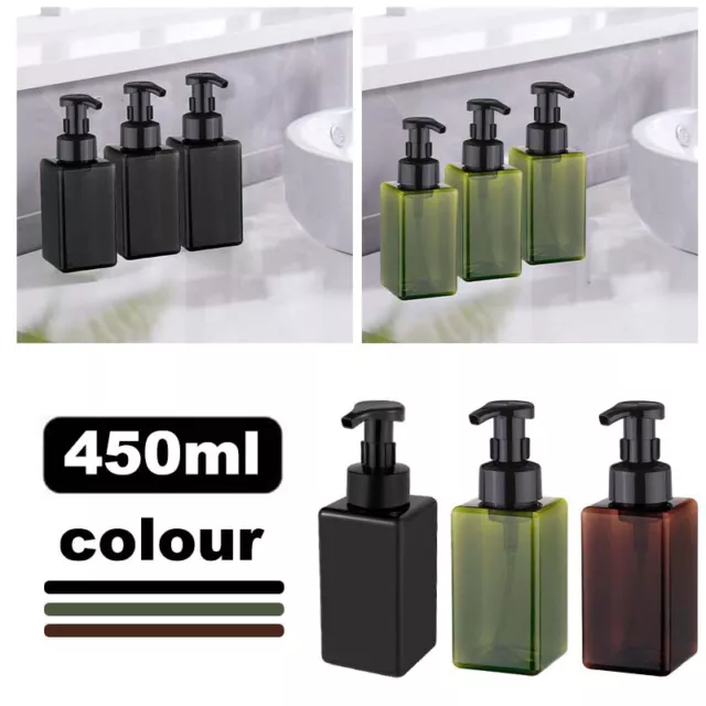 450ml Foam Soap Dispenser Plastic Shampoo Foam Maker Pump Bottle Empty Container