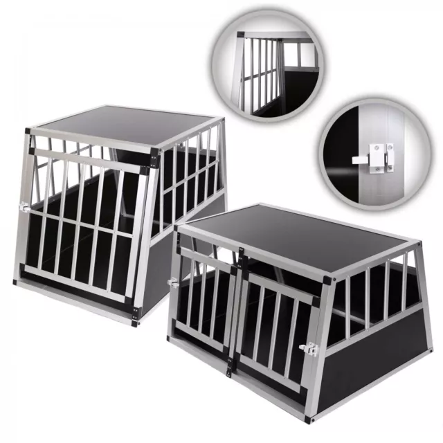 zoomundo Cage de Transport pour Chien Mobile Box Aluminium Caisse Boite Premium