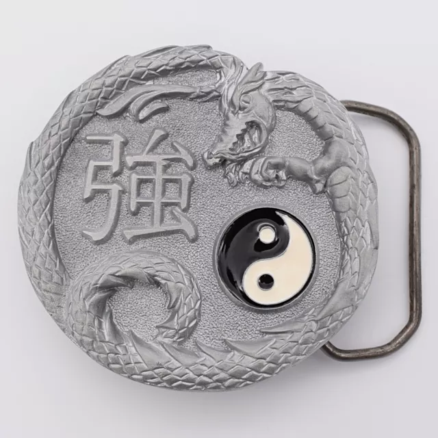 Asian Dragon Yin Yang Symbol Novelty Gift Belt Buckle (New)