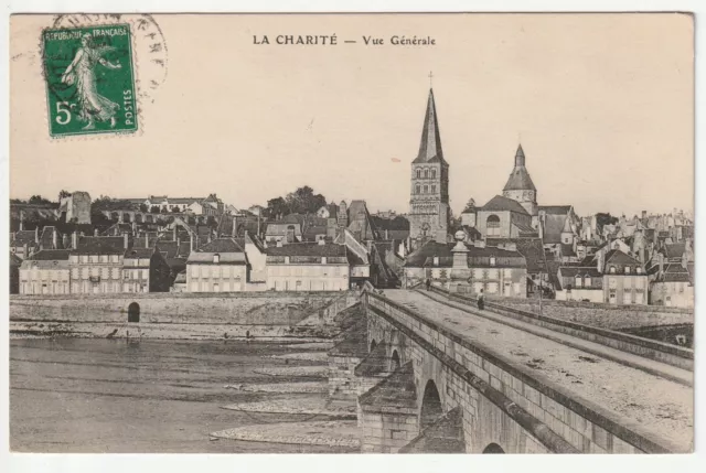 LA CHARITE SUR LOIRE - Nievre - CPA 58 - le pont