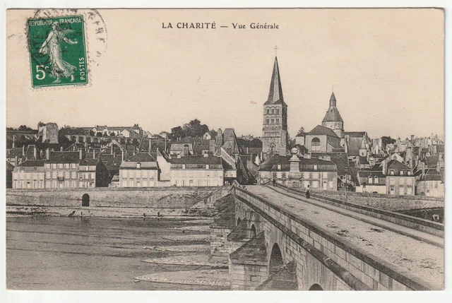 LA CHARITE SUR LOIRE - Nievre - CPA 58 - le pont