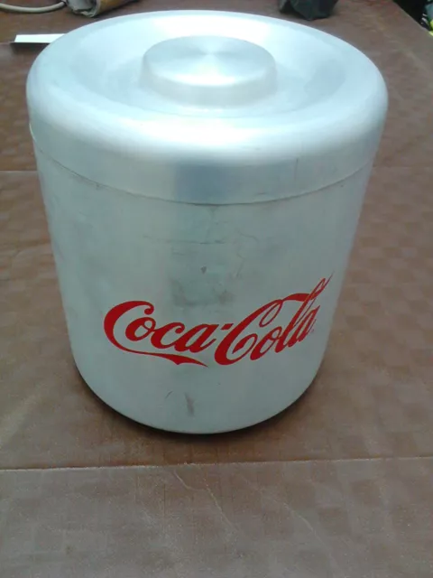 Secchiello Porta Ghiaccio '' Vintage'' Coca Cola In Alluminio