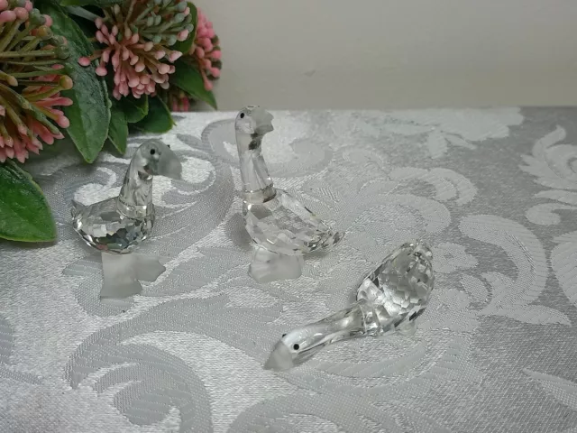 Vintage Swarovski Crystal Geese - Tom, Harry & Dick (174961-174962- 174963) A/F