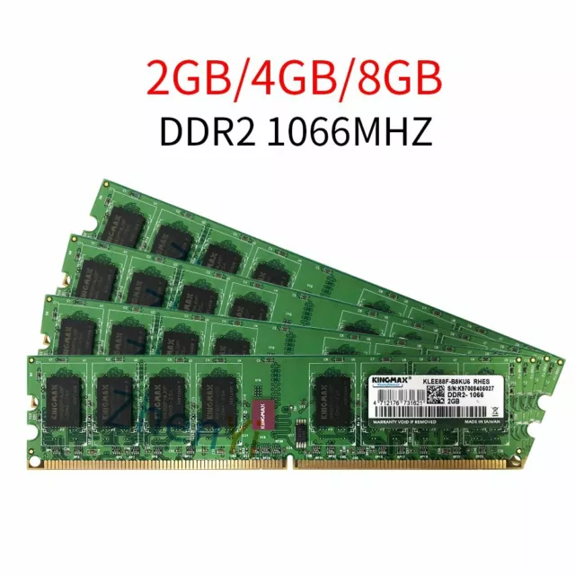 8GB 4GB 2G DDR2 1066MHz PC2-8500 240Pin DIMM Memory Overclock For Kingmax BT LOT