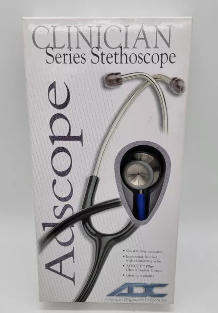 ADC Clinician series Adscope stethoscope Royal Blue 603RB 30"