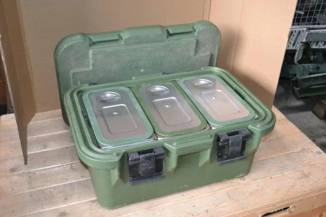 US Army Essenbehälter Thermobehälter Speisen 3x 1/3 GN (CAMBRO Rieber BW)