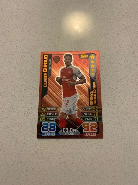 Match Attax 2015/16 Olivier Giroud Arsenal Bronze Limited Edition