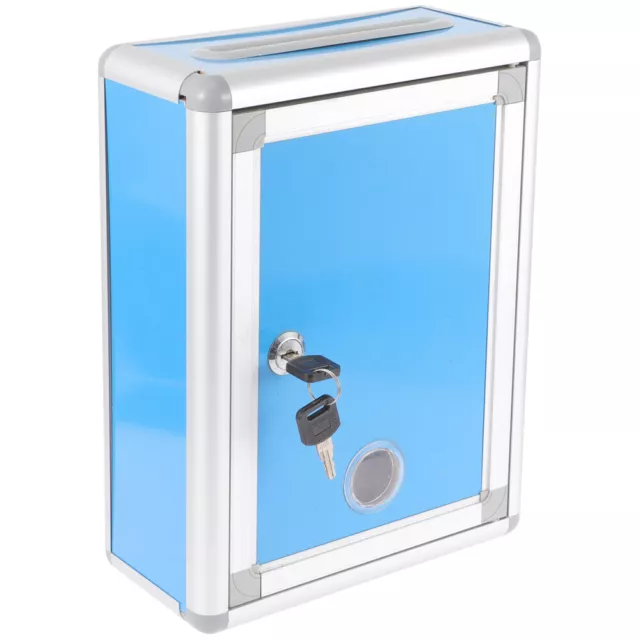 Metal Donation Ballot Box with Lock - Secure Storage Container