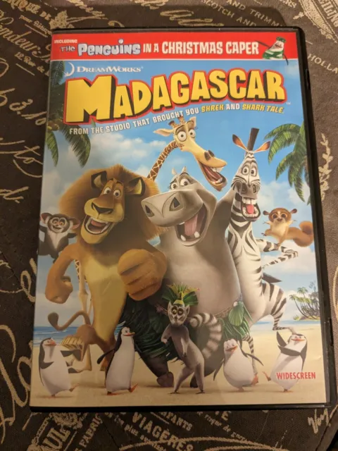 Madagascar (DVD, 2005, Widescreen) Includes Penguins in a Christmas Caper Short
