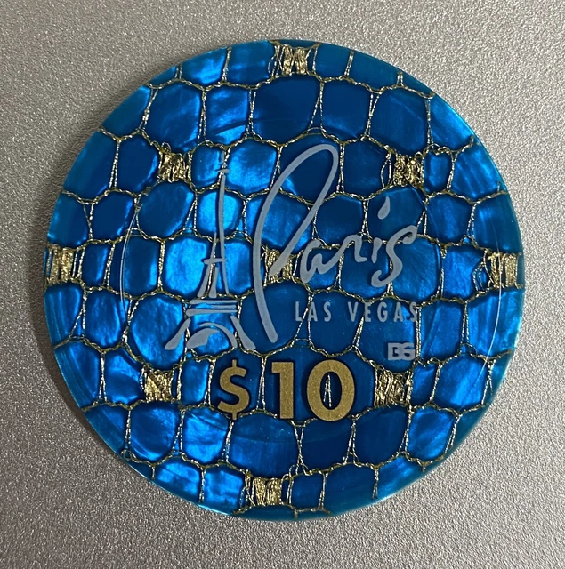 Paris $10 Jeton French Roulette Las Vegas HOT chip!!!!! 1999